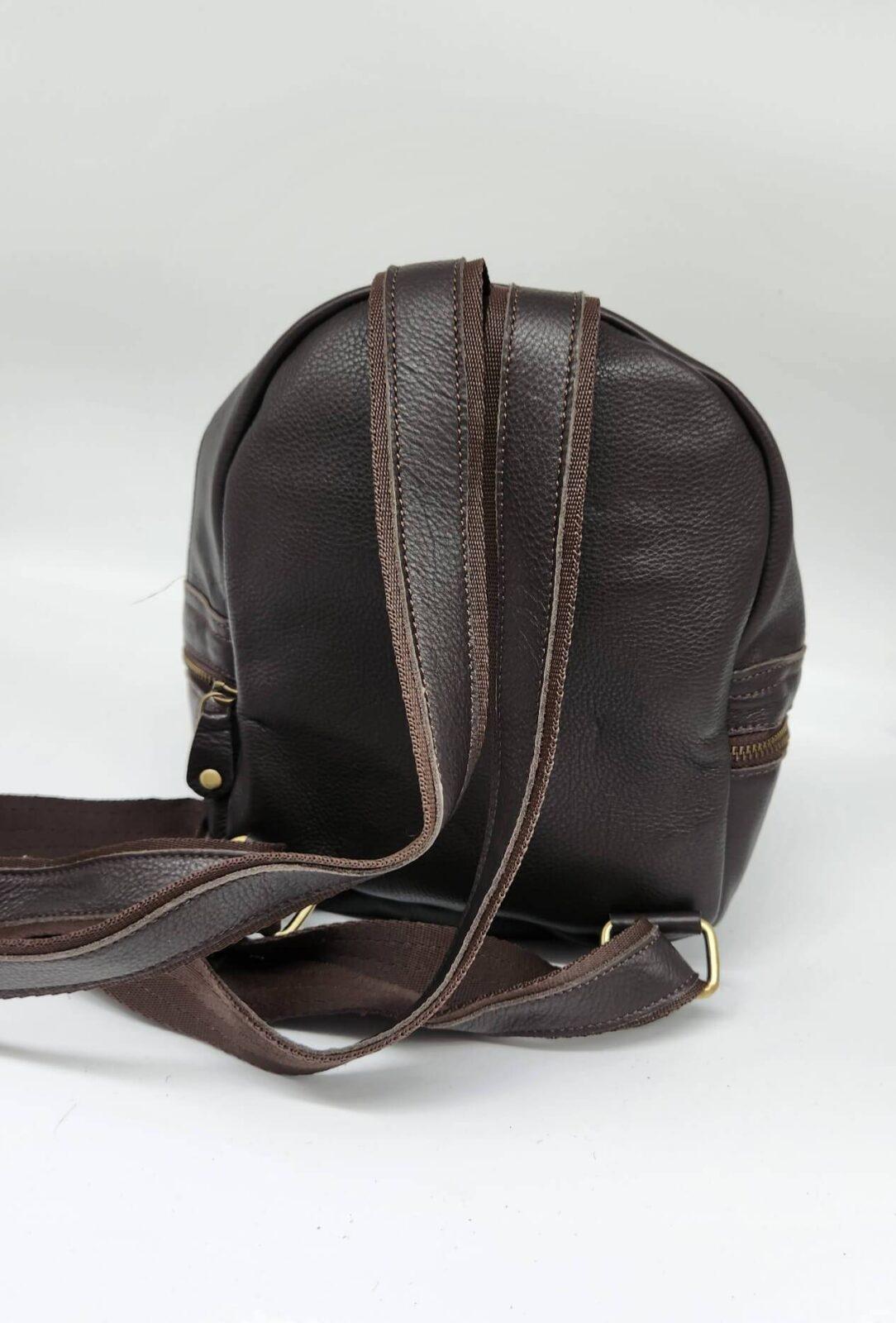 Mini Slouchy Leather Backpack/Purse- Dreaming in Turquoise - Image 9